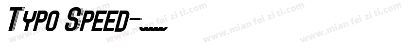 Typo Speed字体转换